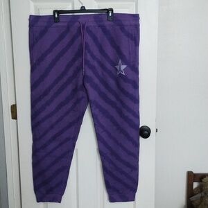 Jeffree Star Purple Jogger Pants with Star Emblem